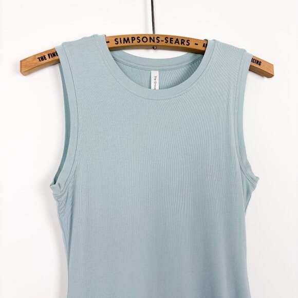 Aritzia The Group Babaton  Womens XS Baby Blue Bodycon Mini Dress Summer - Picture 2 of 4